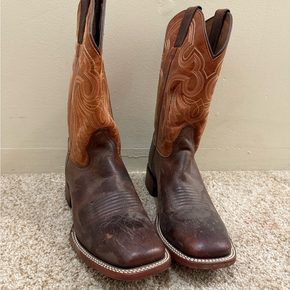 Brown Leather Cowboy Boots